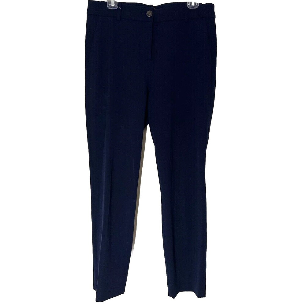 J. Crew Pants Women’s Size 10 Blue Solid Slim Cropped Ruby Stretch Twill